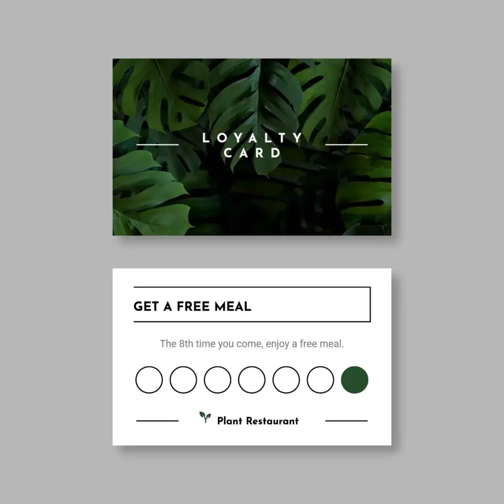 Customer loyalty card sebagai contoh program loyalitas pelanggan
