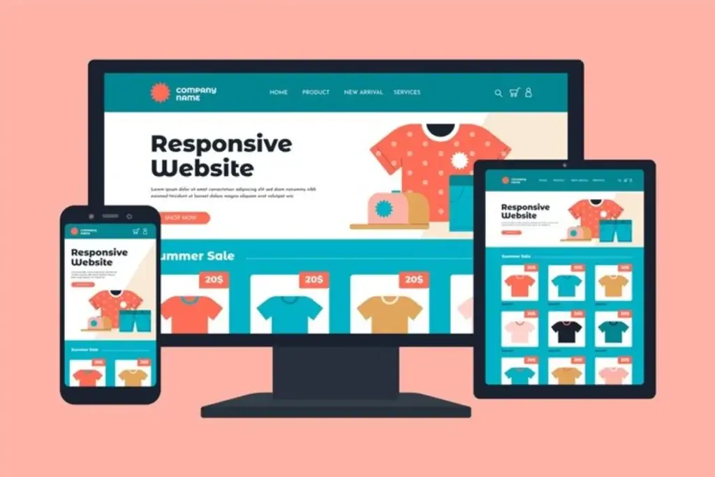 Ilustrasi Website Toko Online