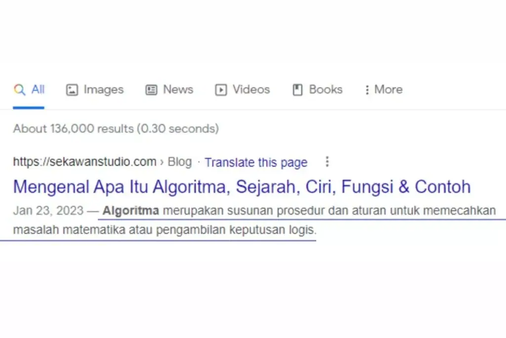 Contoh Meta Description