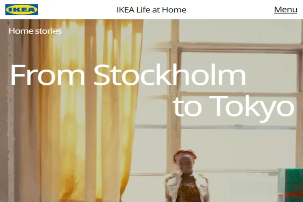 Tampilan microsite IKEA Life at Home