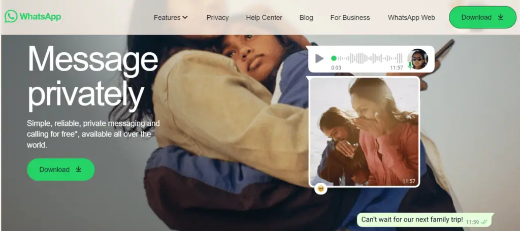 Contoh App Download Landing Page
