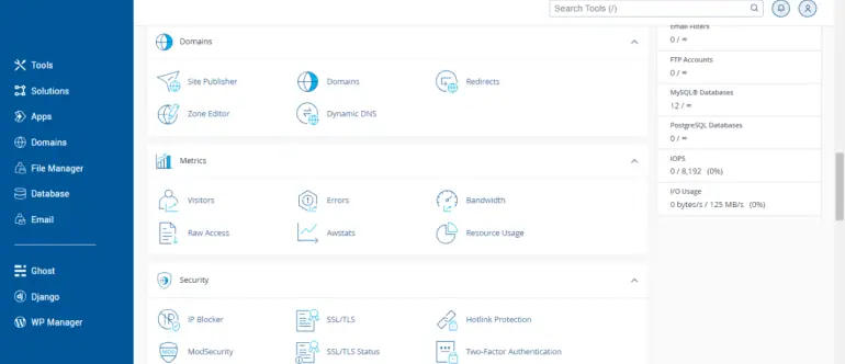 Tampilan cPanel untuk membuat subdomain baru