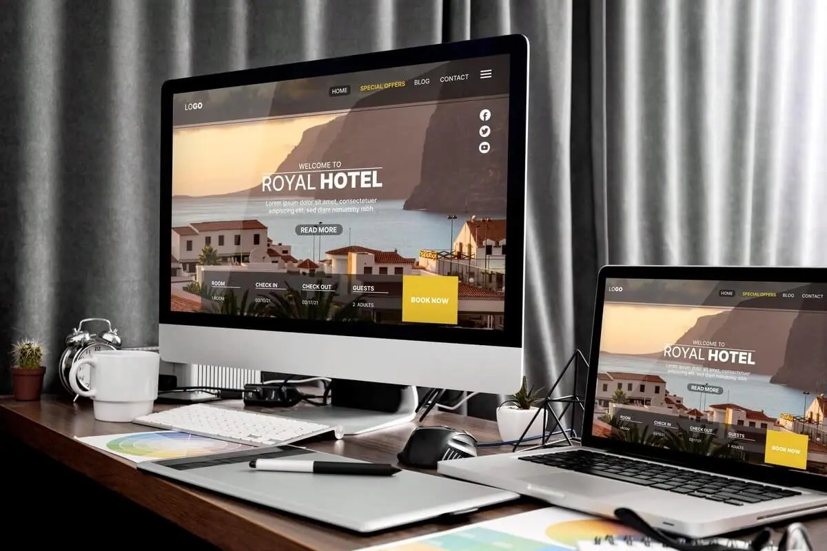 website homepage