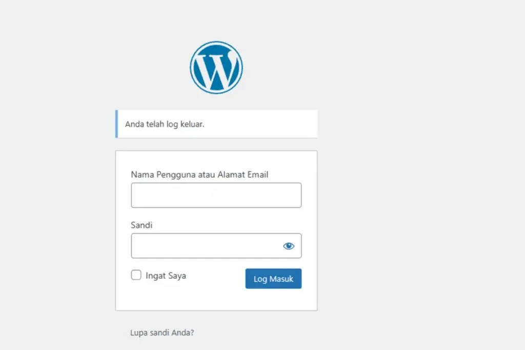 Login WordPress