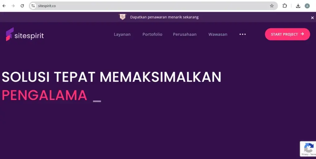 Contoh website statis Legia