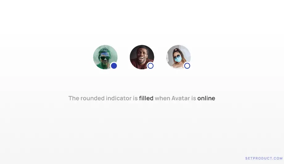 status pengguna pada avatar