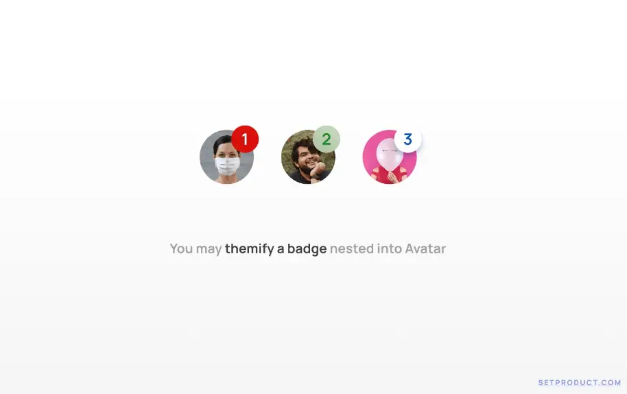 Icon notifikasi pada avatar