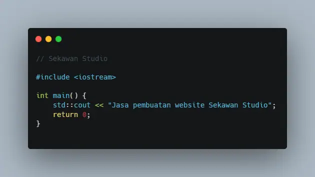 Contoh kode C++
