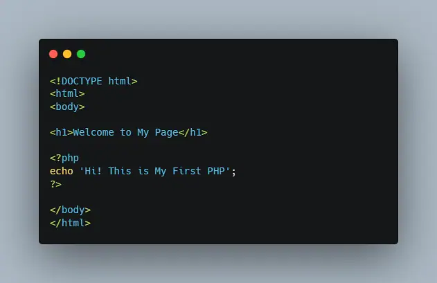 contoh kode html dengan php