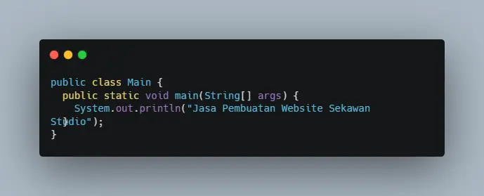Contoh kode Java