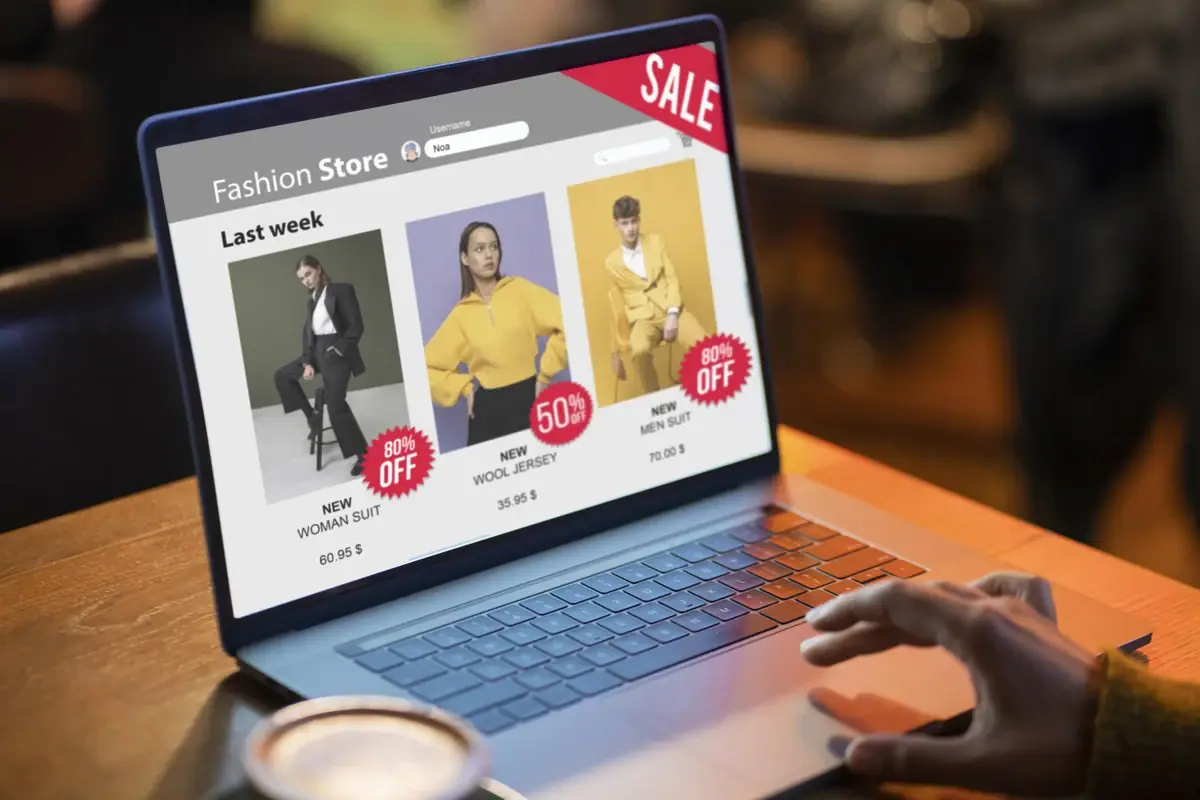 discount shopping season with sale
