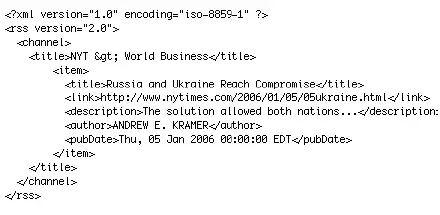 contoh rss feed pada script php