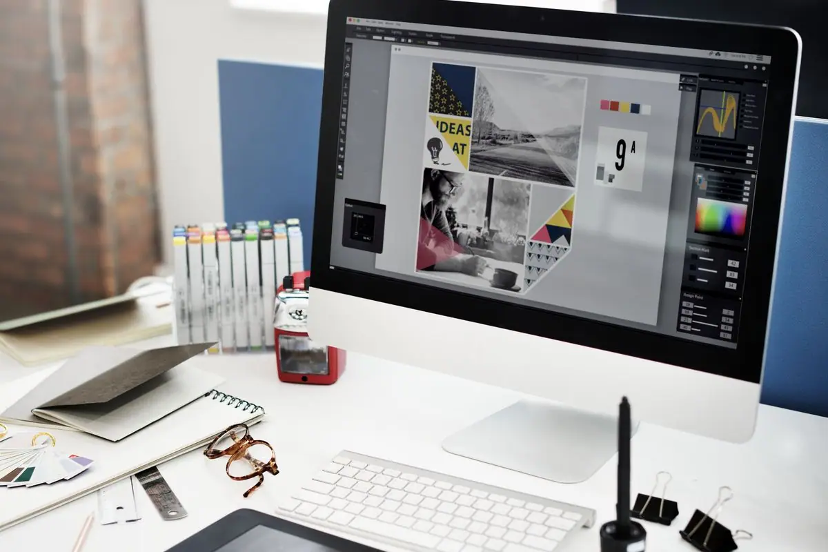 designer graphic make layout