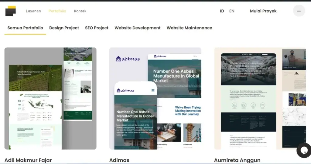website portofolio wordpress