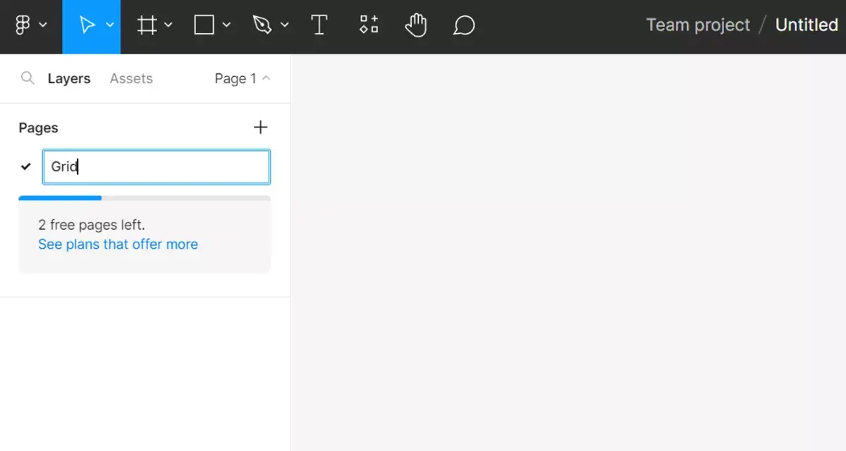 membuat page grid dengan figma