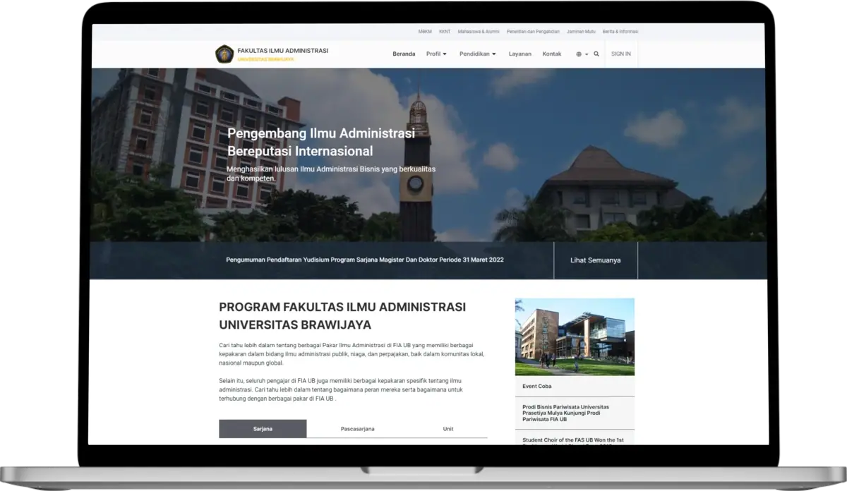 portal web kampus FIA UB