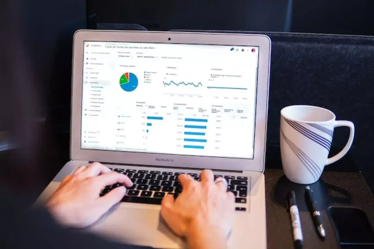 seoranh sedang melihat halaman dasbor google ads