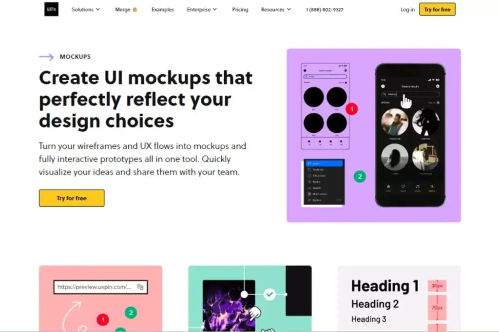 gambar halaman uxpin mockup
