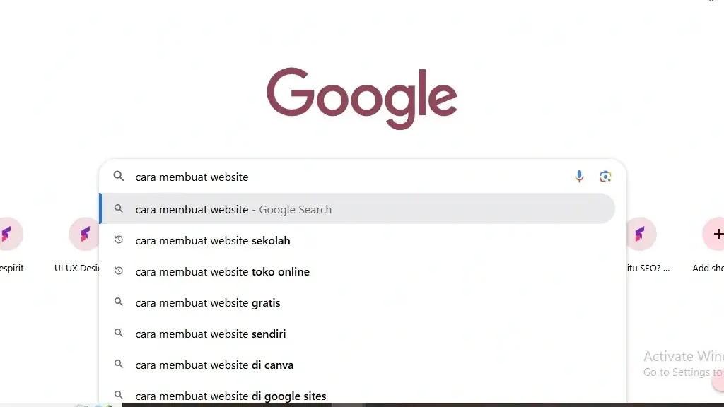 salah satu tool riset keyword yaitu google search