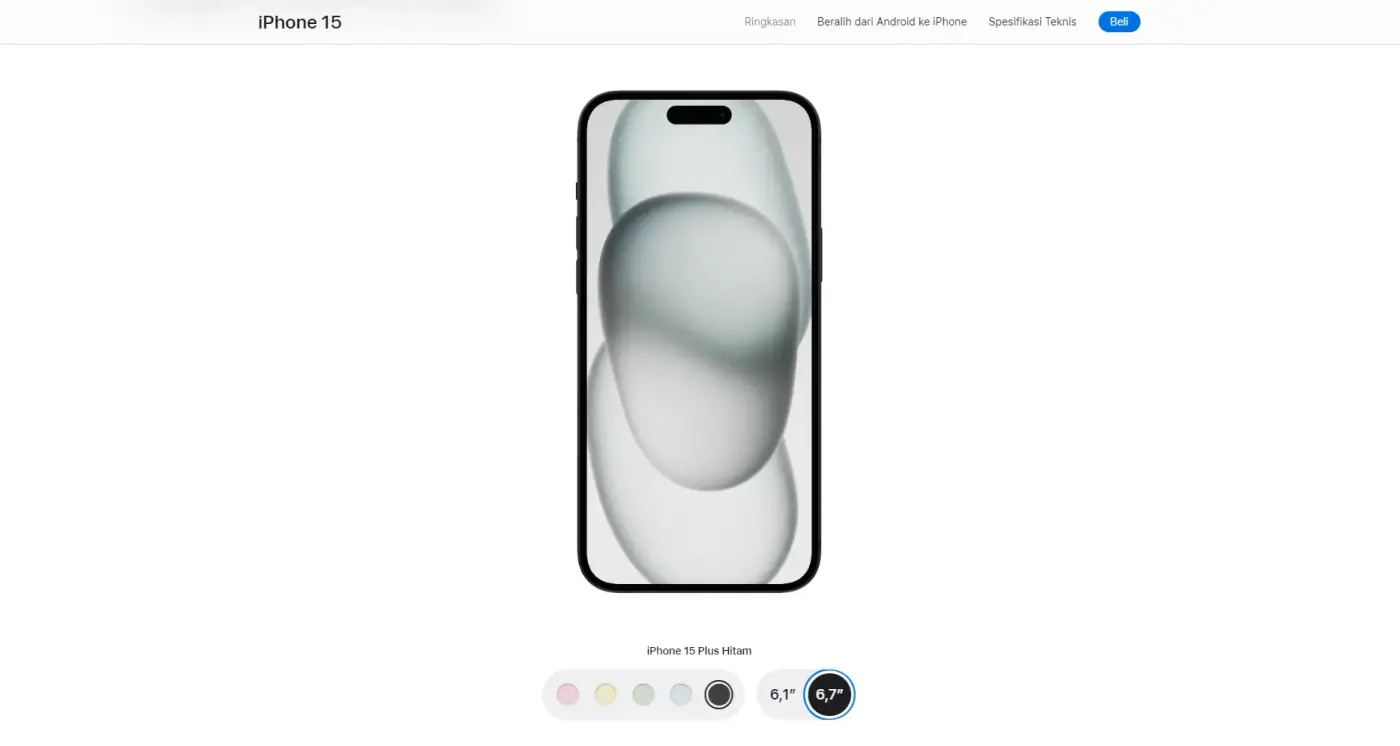 contoh penerapan white space pada website design