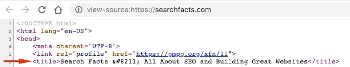 Contoh meta title di HTML