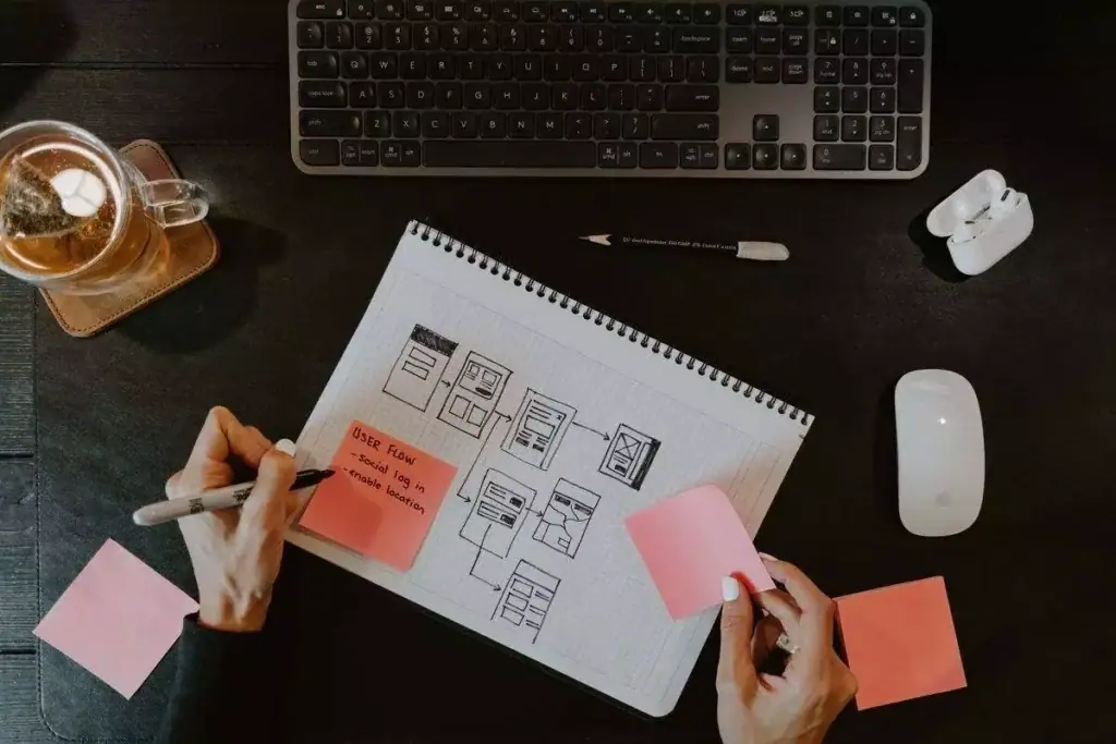 ilustrasi wireframe