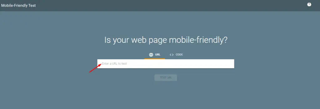 mobile friendly test