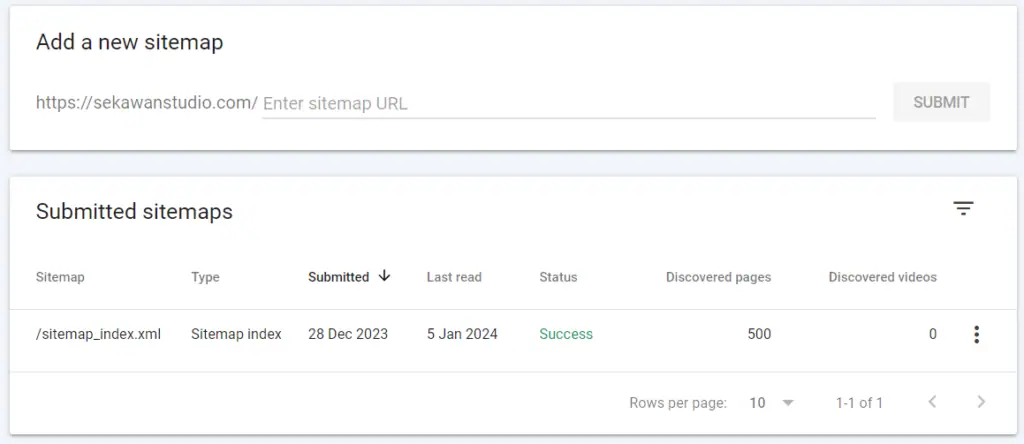menambahkan sitemap di Google Search Console