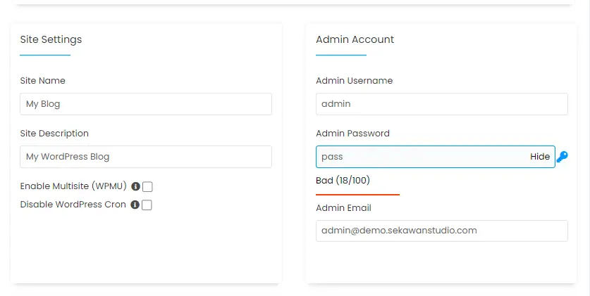 melengkapi data website wordpress