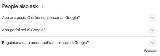 Contoh pertanyaan pengguna yang dijawab pada google position zero