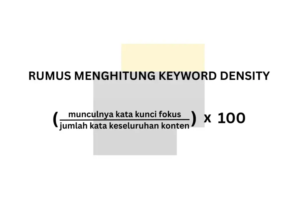 rumus keyword density