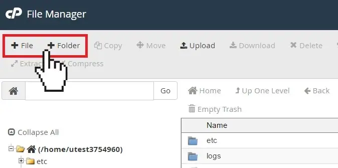 Add file di cpanel