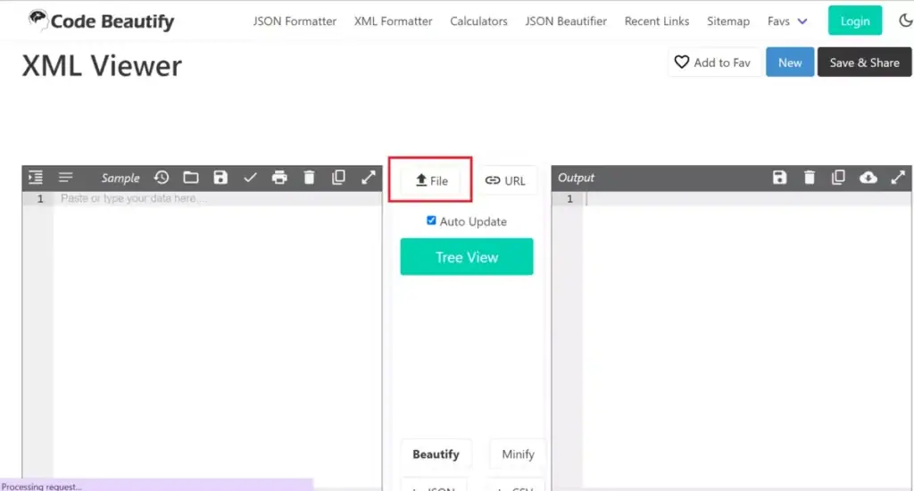 upload file xml dengan code beauty