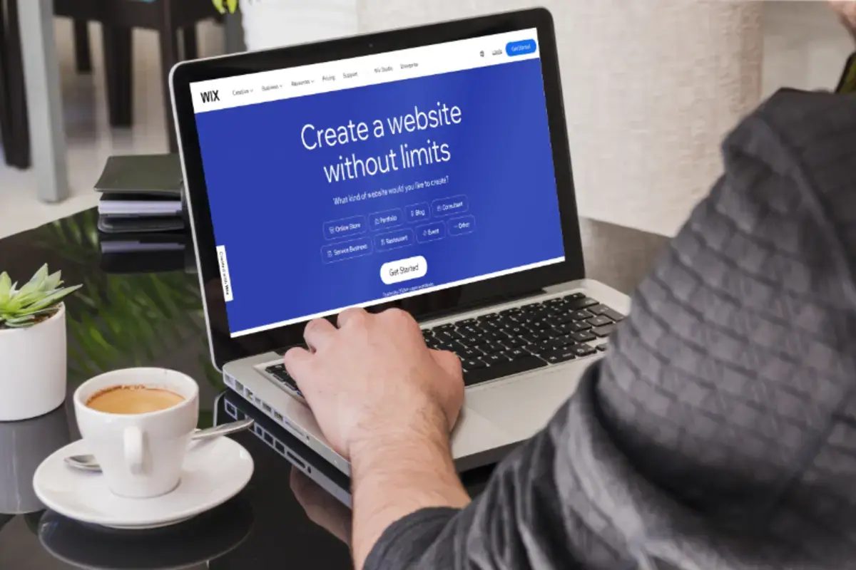 wix mockup shows on screen